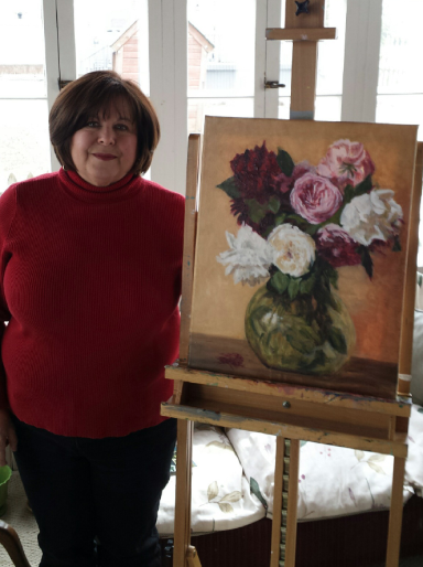 Student painting